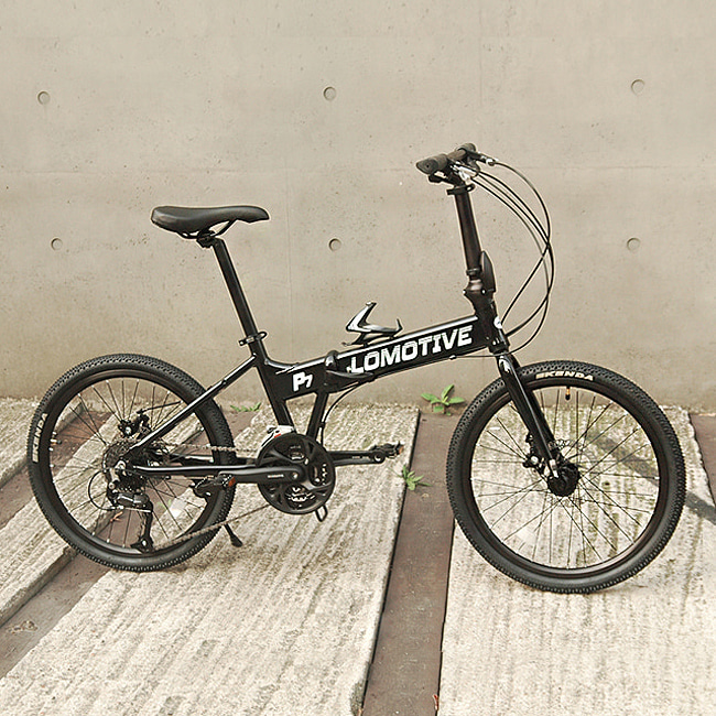P7 블랙-시마노ALTUS 27단접이식 미니벨로 자전거